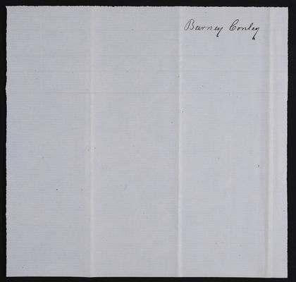 Horticulture Invoice: Barney Conley, 1853 July 14 (verso)