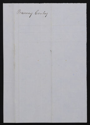 Horticulture Invoice: Barney Conley, 1853 June 30 (verso)