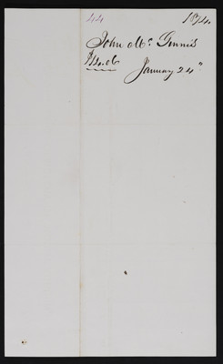 Horticulture Invoice: John McGinnis, 1874 (verso)