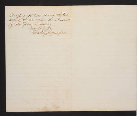 Letter: David Cunningham to J. W. Lovering, 1879 (page 2)