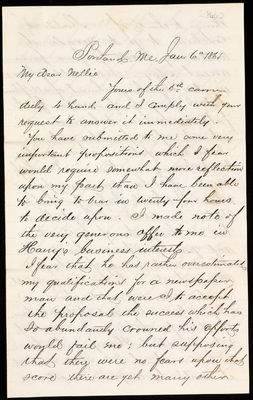 26. Relatives' Letters: January - July, 1866
