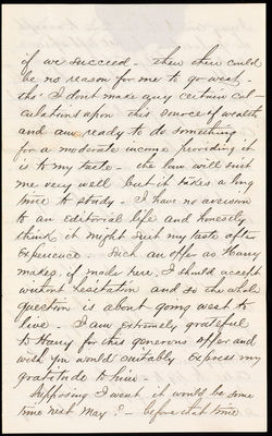 From Nellie's brother Wash, January 6, 1866 page 5