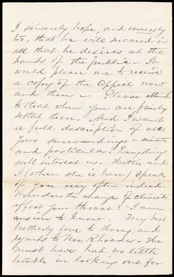 From Nellie's brother Byron, August 19, 1866 page 4