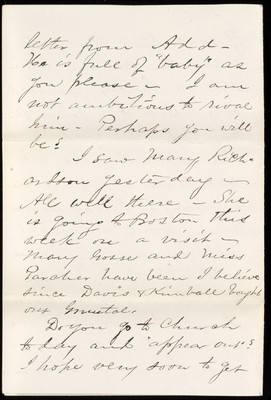 28. Relatives' Letters: August 19 - September 10, 1866