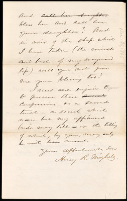 From Harry to his mother, December 25, 1865 page 4