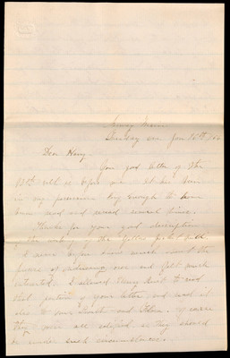 16. Nellie's Letters, January 1866