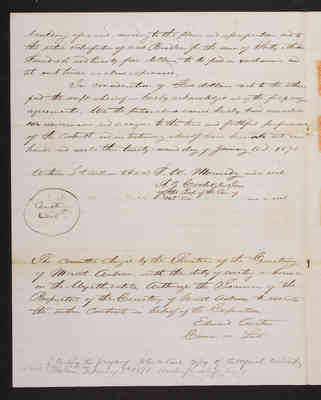 1870-01-21 Reception House: Copy of Macurdy Contract, 2021.013.003