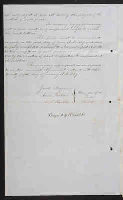 1849-07-02 Perimeter Fence: Pale Fence Agreement, 2021.020.001