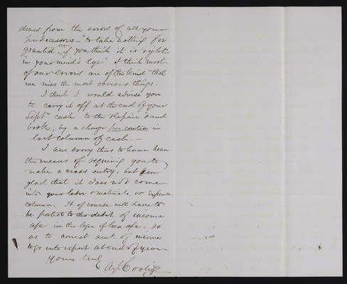 1870-09-30 Letter: A.J. Coolidge to Mackintosh, 2021.021.019