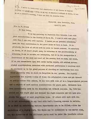 James Hervey Otey Papers Box 1 Folder 13 Document 34