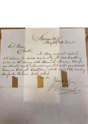 Charles Barney Papers Box 1 Document  153