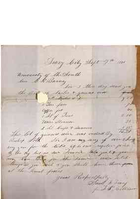 Charles Barney Papers Box 1 Document  18