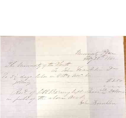 Charles Barney Papers Box 1 Document  32