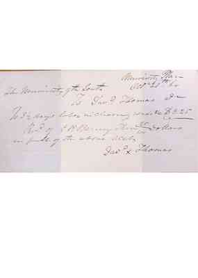 Charles Barney Papers Box 1 Document  62