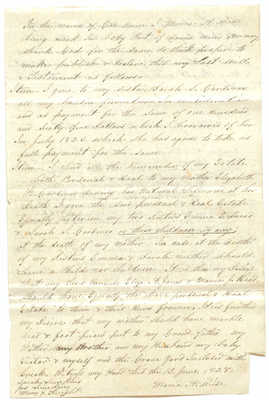 Will of Maria A Wise, 12 June 1828