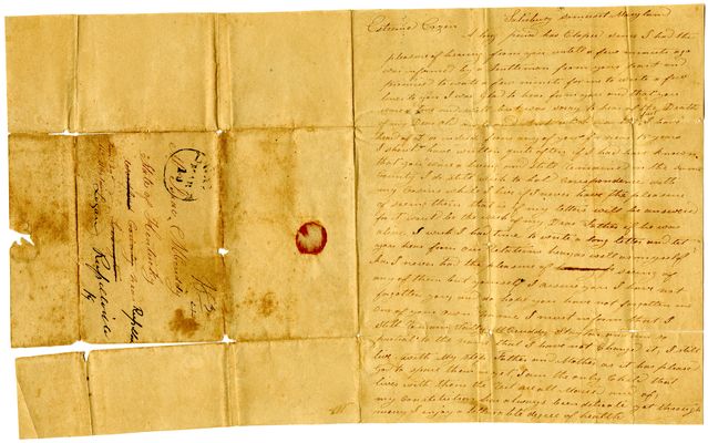 Sarah McCuddy Stayton letter to Isaac McCuddy 29 January 1830