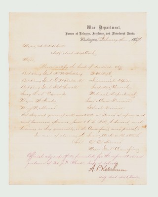 1867-02-04_Letter-A_OOHoward-ListOfBuearDivisionHeads