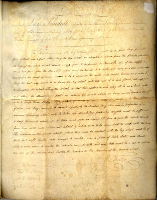 Patent right issued to Nathaniel Foster, 28 June 1809