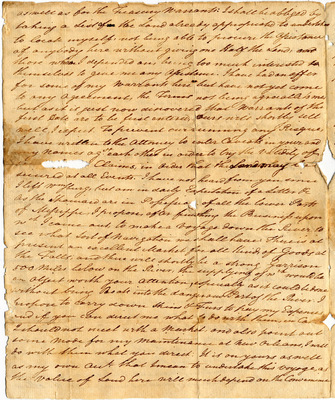 Letter from John May to Samuel Beall, 15 April 1780.