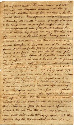 Edward Worthington legal case, 27 June 1801
