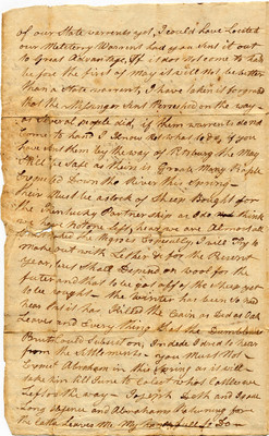 Letter from John Bowman to Isaac Hite, 6 March 1780