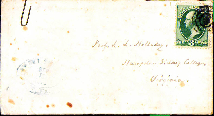 1873/09/15, Thos. R. Prior (envelope front)