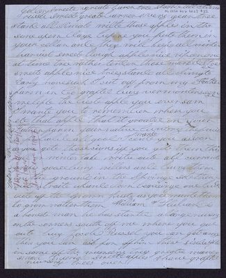 Letter from Ozem Thompson Woodruff, Electa Nelson Woodruff, and W. Woodruff, November 1855 [LE-40496]