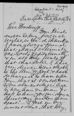 Letter from Charlotte Ives Cobb Kirby, 16 February 1889 [LE-41443]