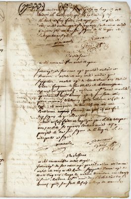 1765 | interrogation of Bochom, Chercher Confort, Jean Tomasson, Arriba, Cesar, Ouatel, and Nanan | FRENCH